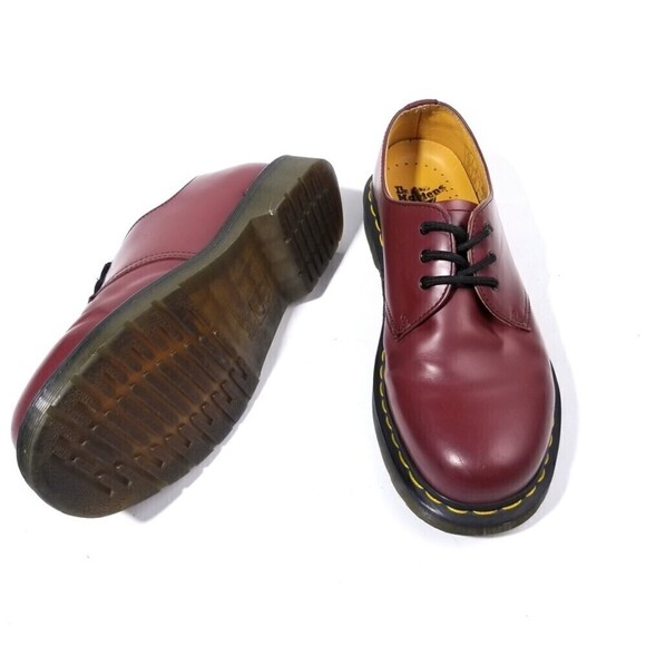 Dr. Martens 1461 Cherry Smooth Leather Oxfords - Picture 3 of 11